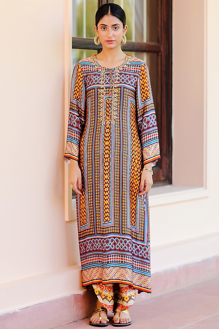 Multi-Coloured Printed Kurta by Sage Saga at Pernia's Pop Up Shop