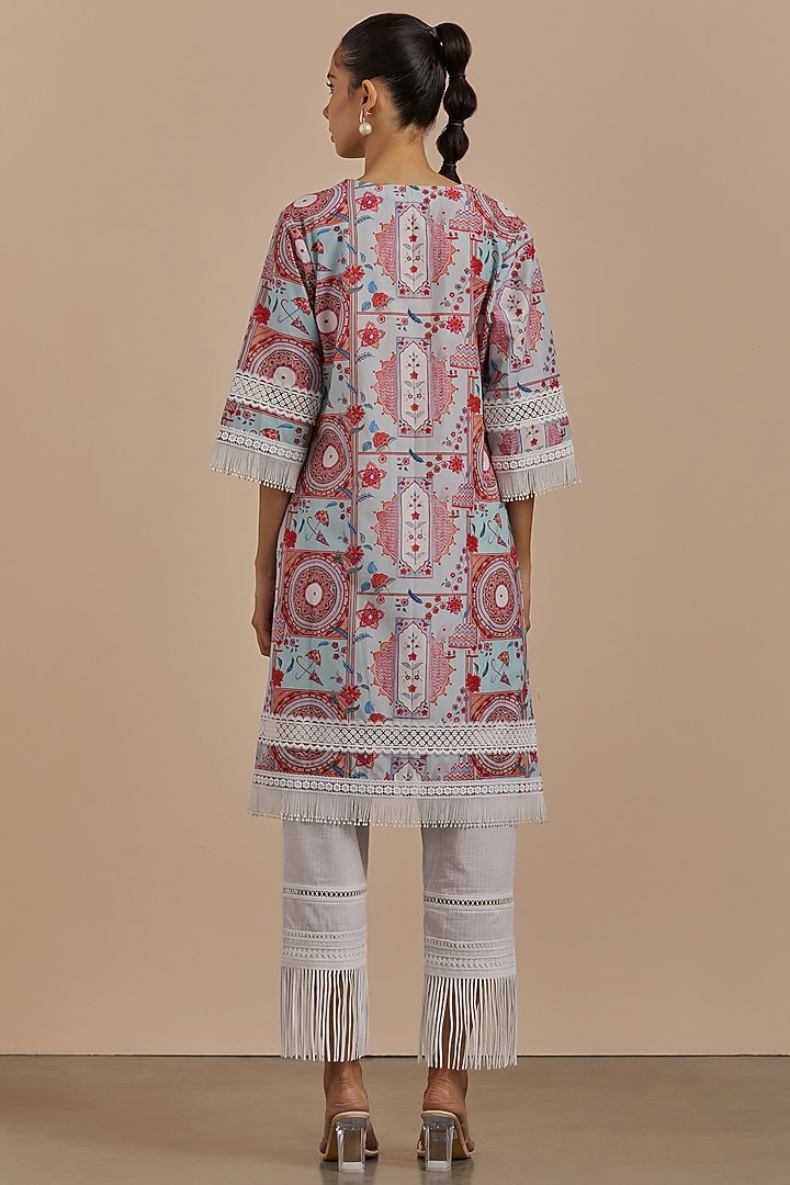 Sage Printed Kurta Set by Sage Saga at Pernia's Pop Up Shop