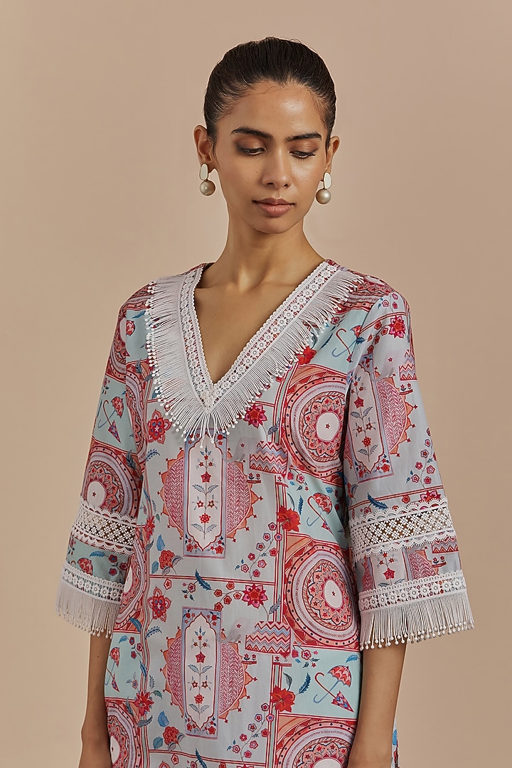 Sage Printed Kurta Set by Sage Saga at Pernia's Pop Up Shop
