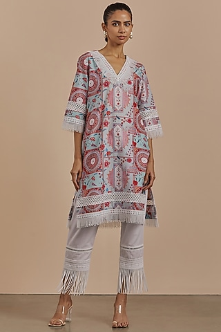 Sage Cotton Printed Kurta by Sage Saga