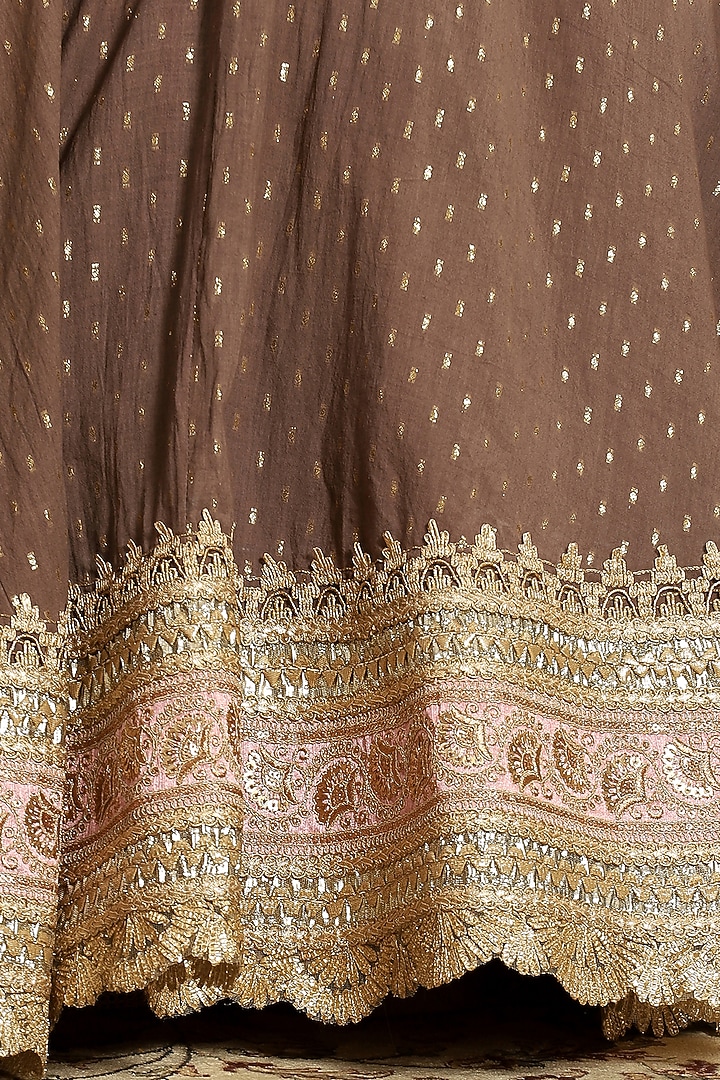Dust Grey Embroidered Wedding Lehenga Set by Shikhar Sharma at Pernia's Pop Up Shop