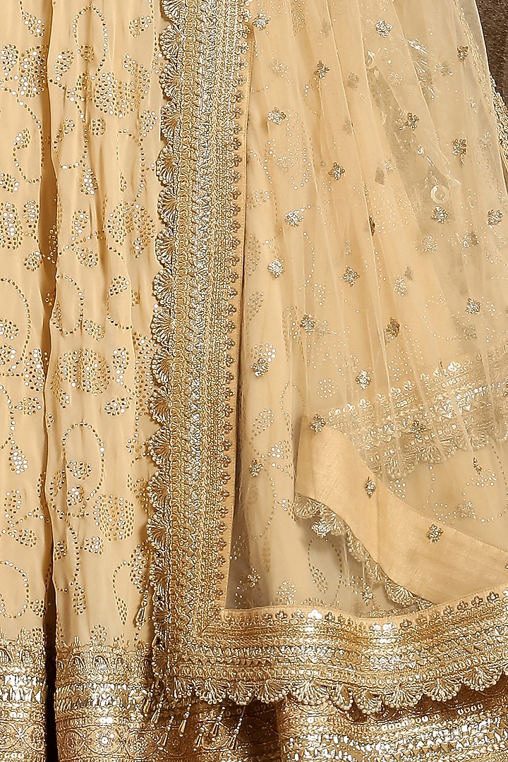 Ivory Embroidered Wedding Lehenga Set by Shikhar Sharma at Pernia's Pop Up Shop