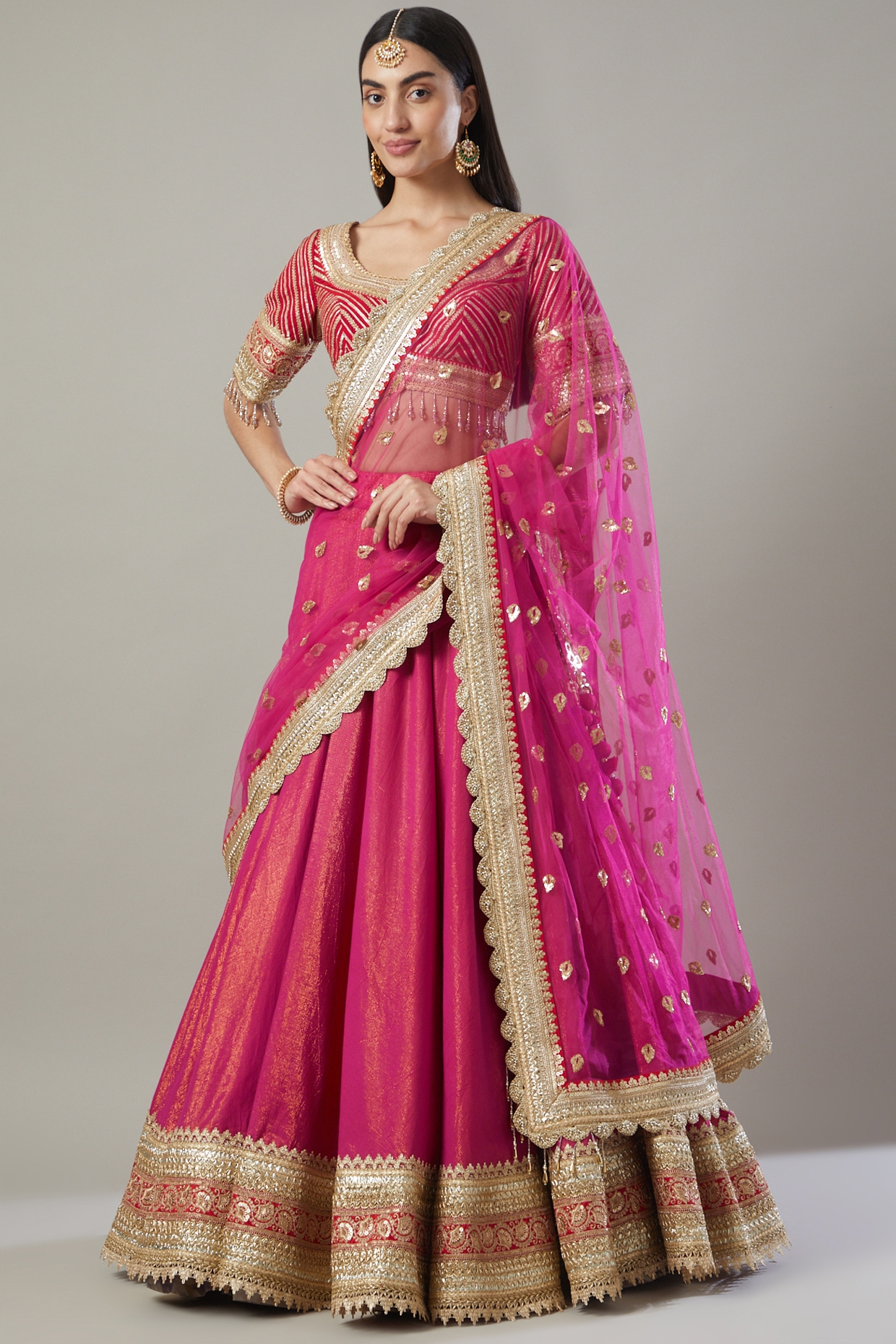 Shikhar Sharma Rani Embroidered Lehenga Set