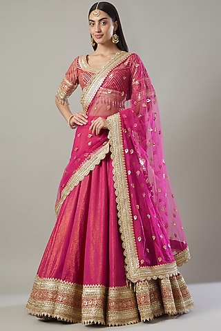 Rani Embroidered Lehenga Set by Shikhar Sharma