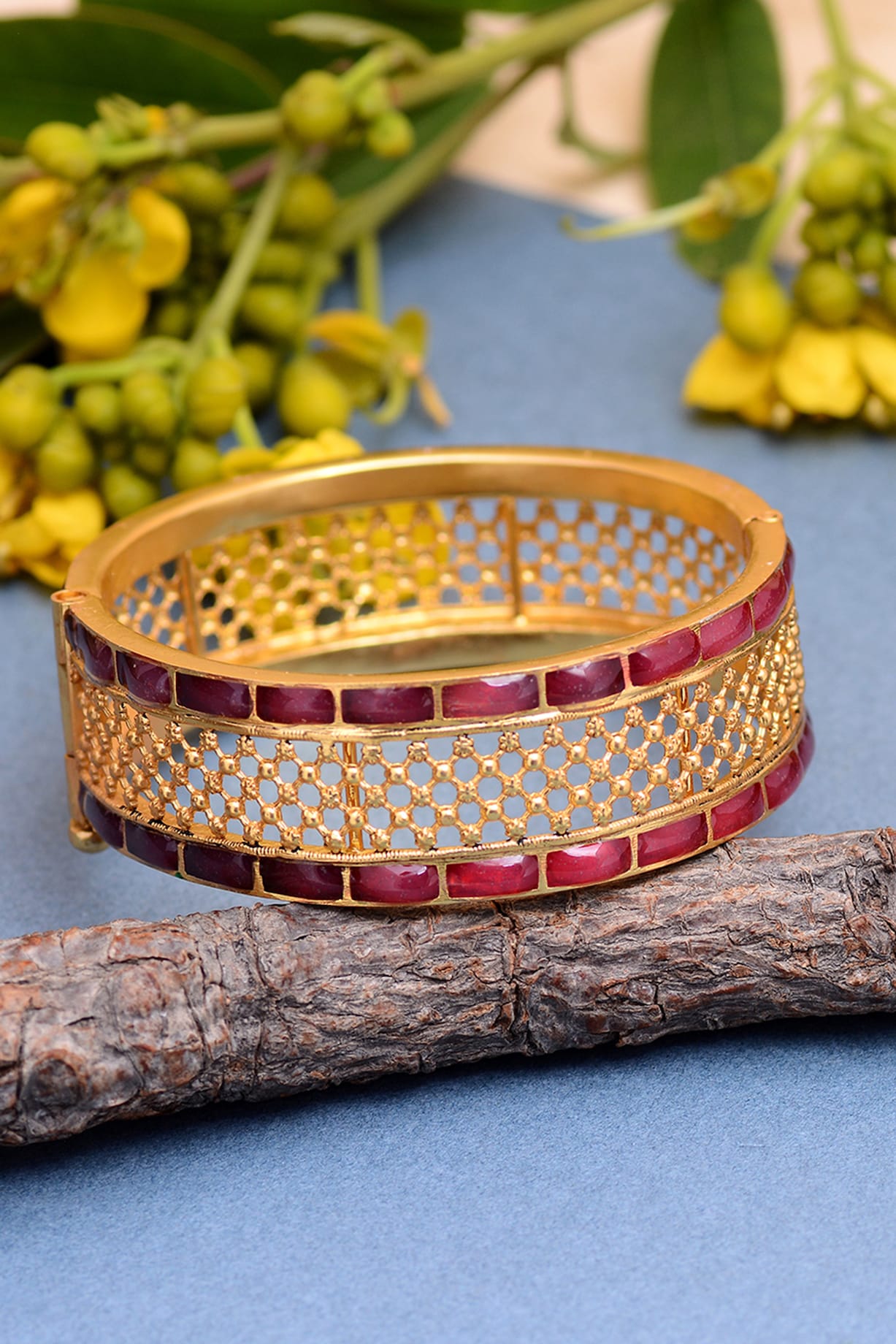 Silver sales meenakari bangles