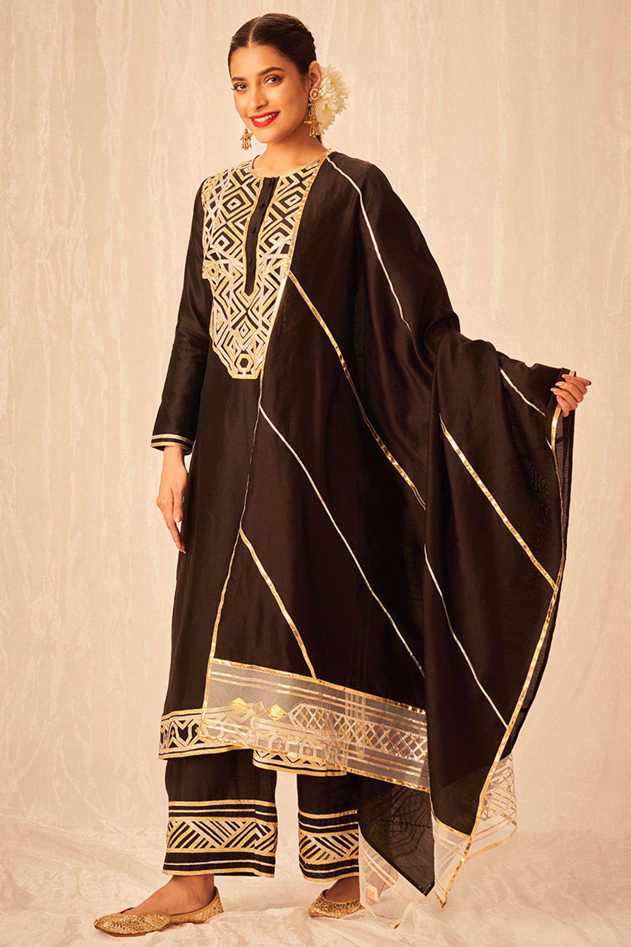 Self Design Women's Georgette Semi Stitched Palazzo Suit With Printed  Dupatta, Straight at Rs 1700/piece in Surat