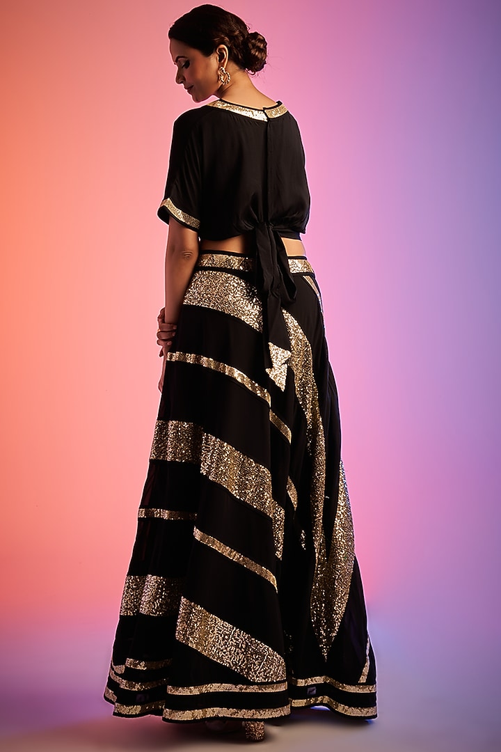 Black Shantoon Blouse by Gulabo By Abu Sandeep at Pernia's Pop Up Shop