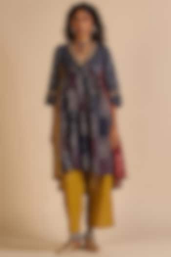Multi-Colored Chanderi Kurta by Gulabo By Abu Sandeep at Pernia's Pop Up Shop