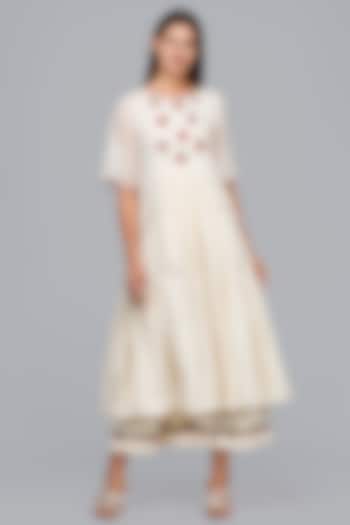 White Embroidered Dress by Gulabo By Abu Sandeep