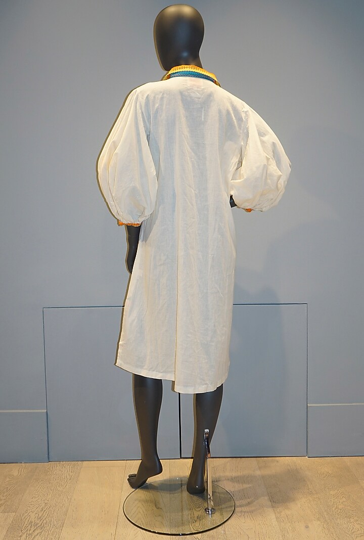 Off White Tunic Top by Gulabo By Abu Sandeep at Pernia's Pop Up Shop