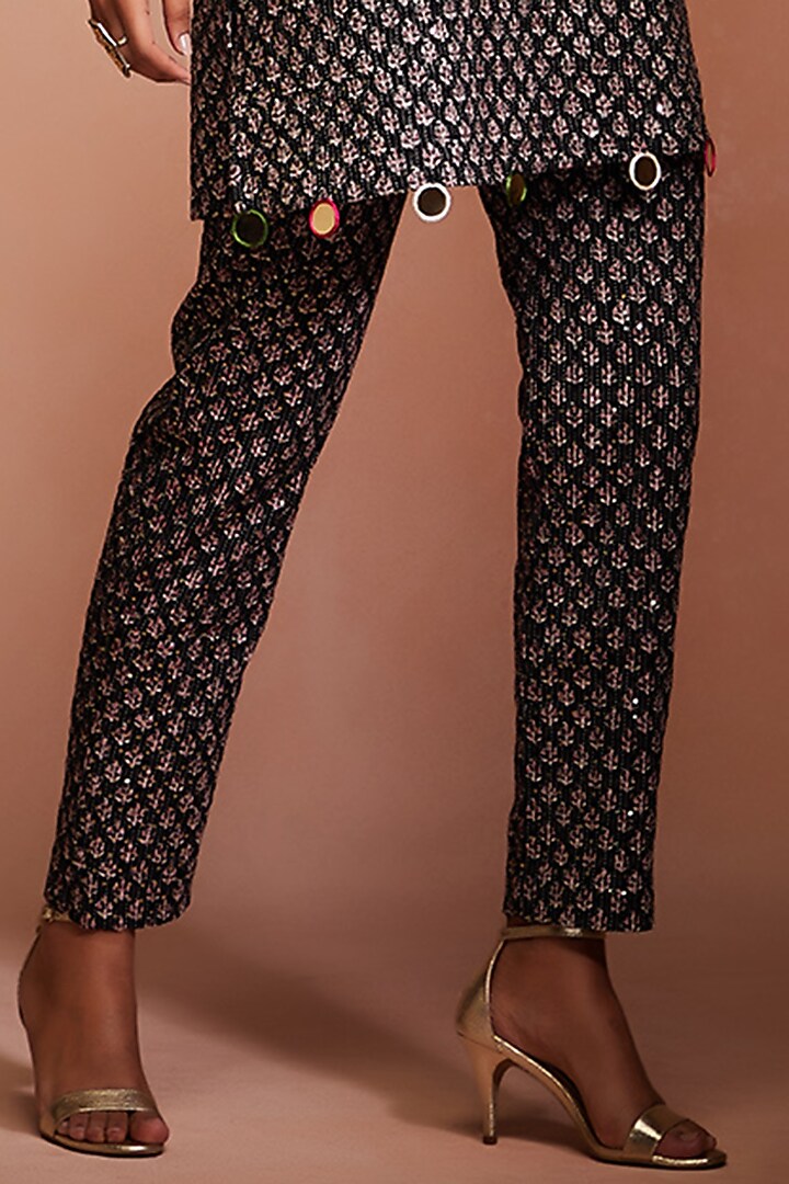 Black Cotton Co-Ord Set by Gulabo By Abu Sandeep at Pernia's Pop Up Shop