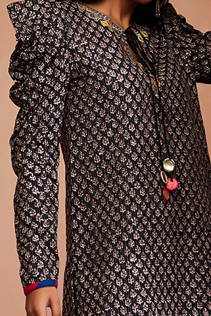 Black Cotton Co-Ord Set by Gulabo By Abu Sandeep at Pernia's Pop Up Shop