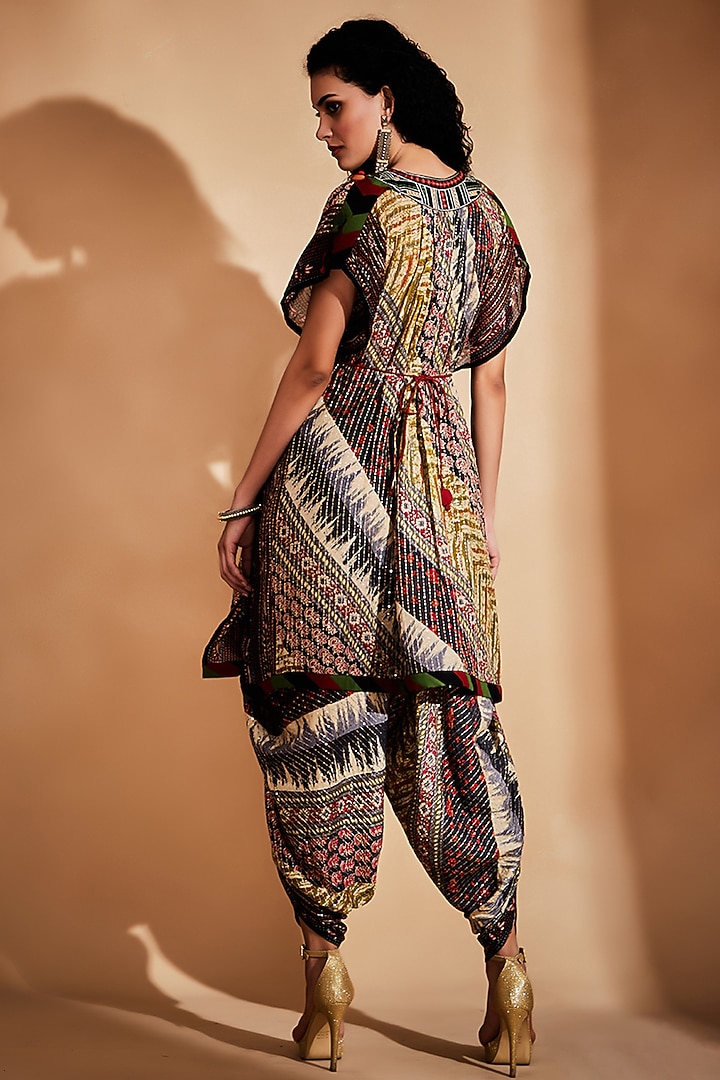 Multi-Colored Printed Dhoti by Gulabo By Abu Sandeep at Pernia's Pop Up Shop