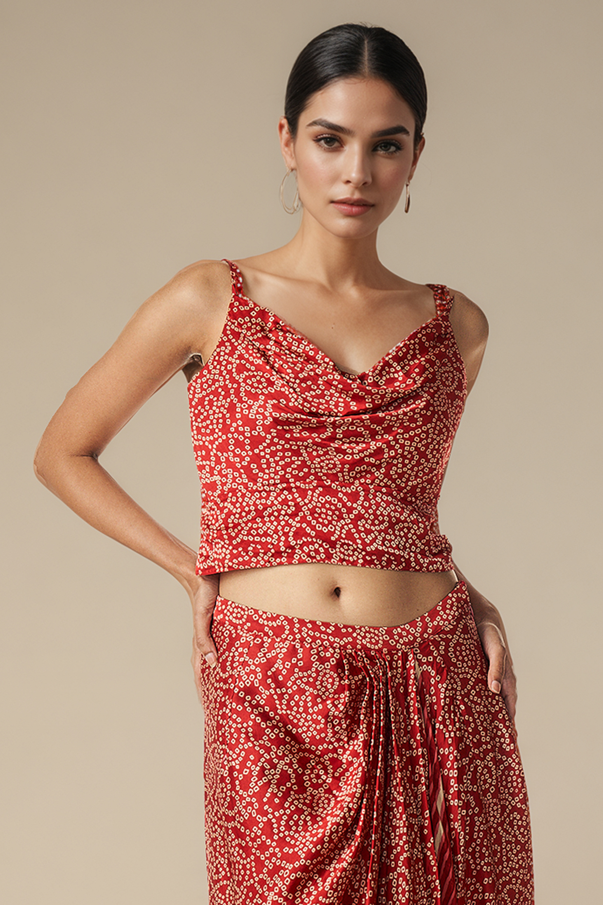Maroon Modal Satin Blouse by Gulabo By Abu Sandeep at Pernia's Pop Up Shop
