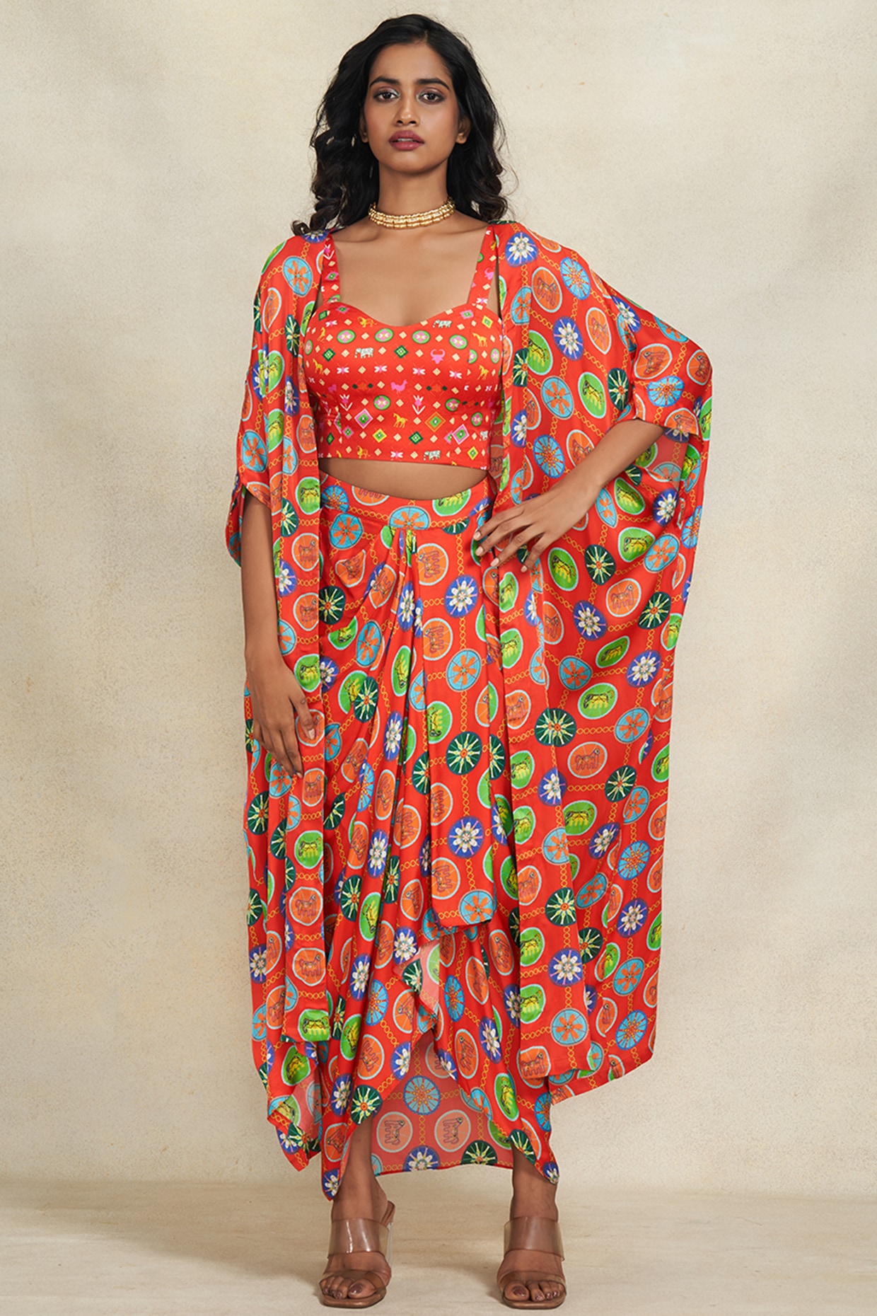 Red sale net shrug