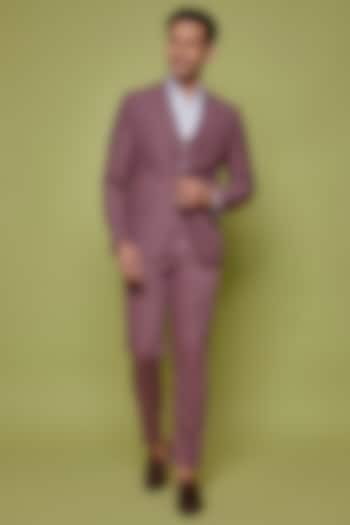 Mauve Terry Rayon Suit Set by SVEN SUITS