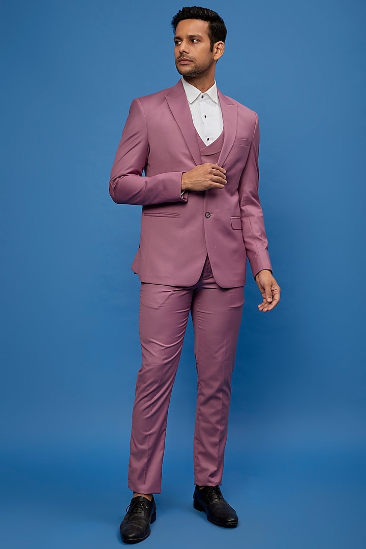 Mauve Terry Rayon Suit Set by SVEN SUITS at Pernia's Pop Up Shop
