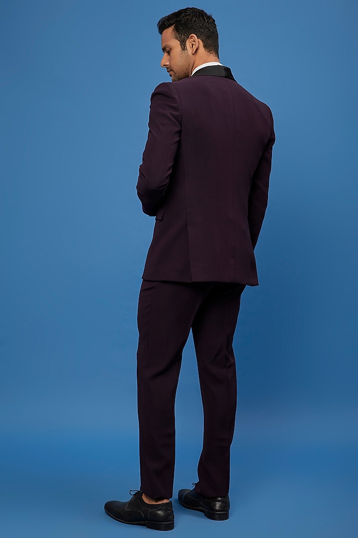 Purple Stretch Tuxedo Set by SVEN SUITS at Pernia's Pop Up Shop