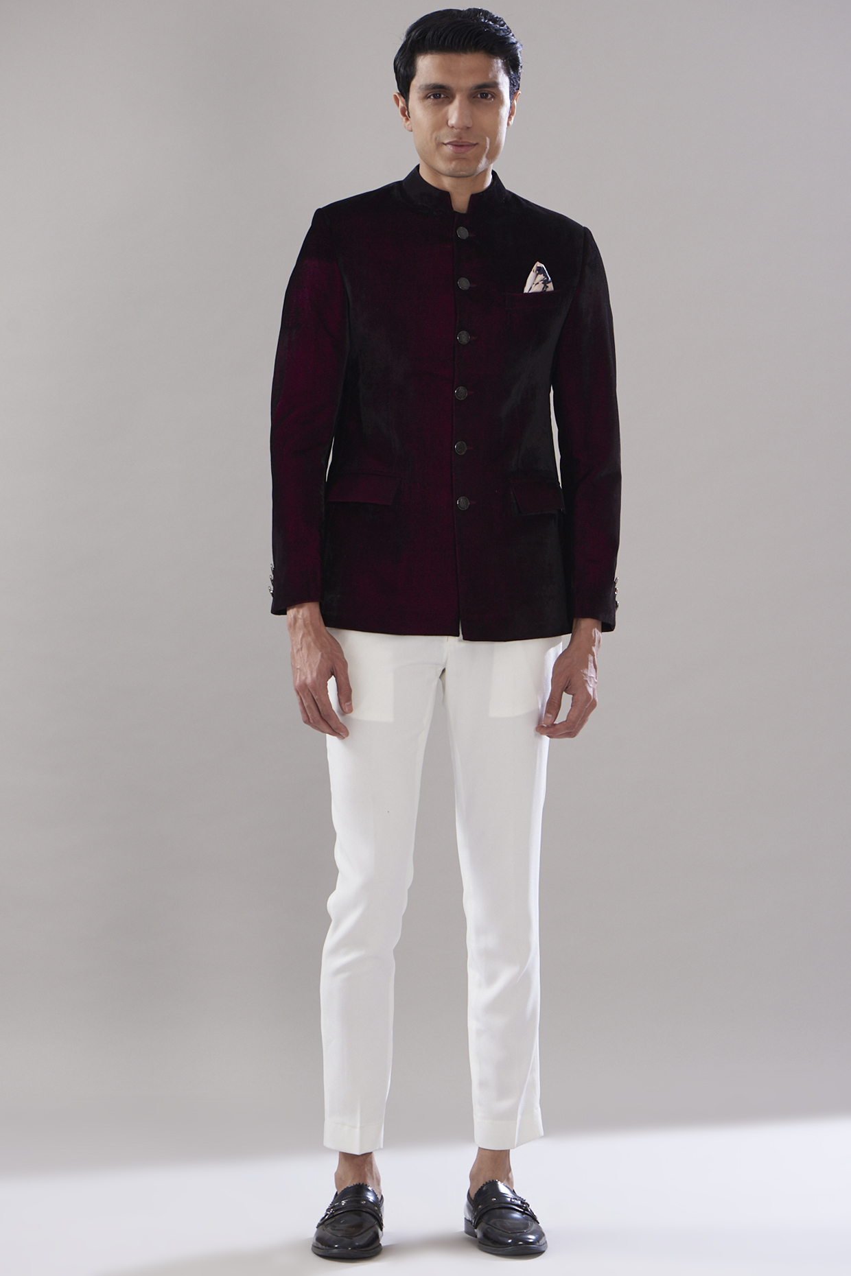 Velvet hot sale jodhpuri jacket