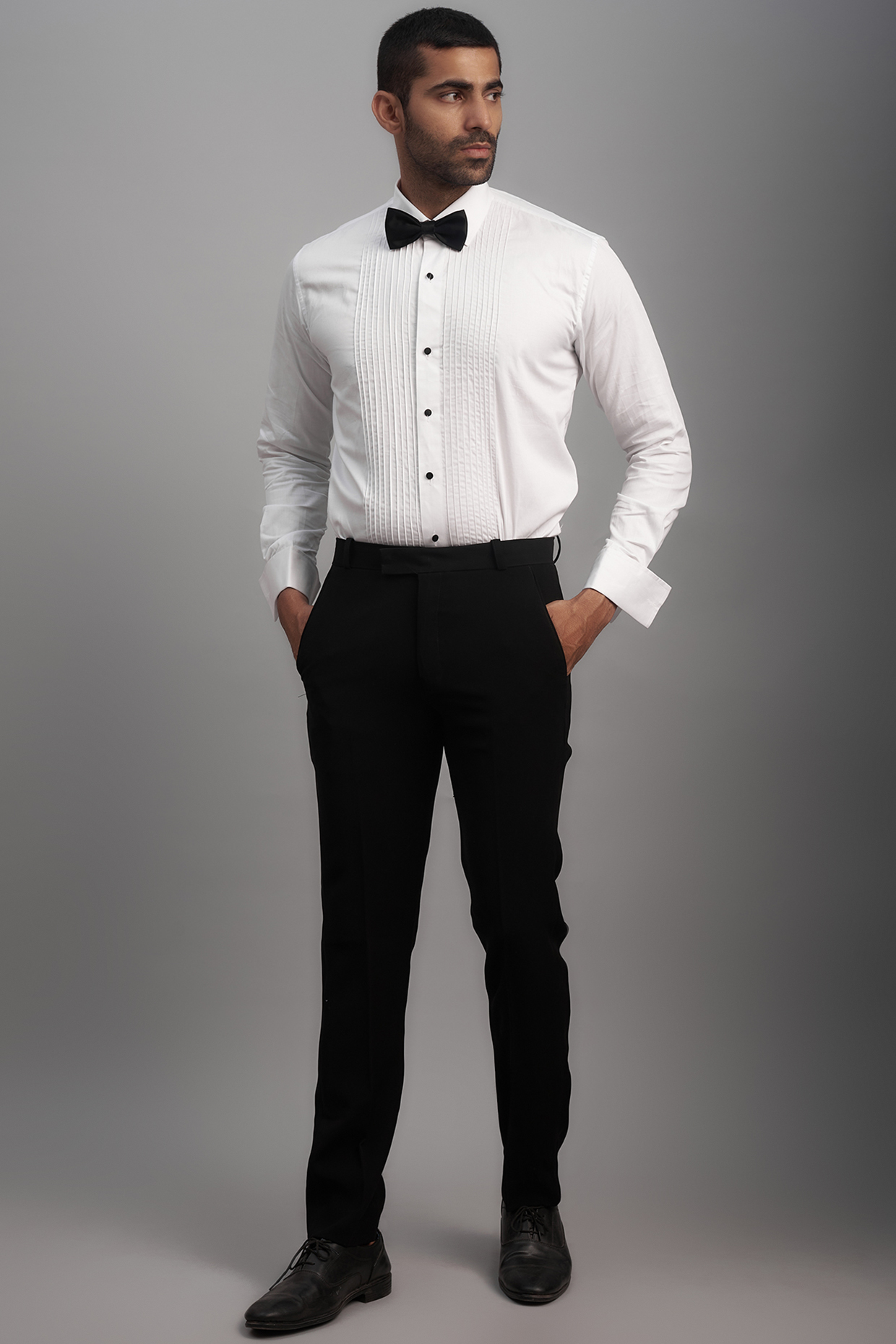 Black Polyester & Viscose Pant Set by SVEN SUITS at Pernia's Pop Up Shop