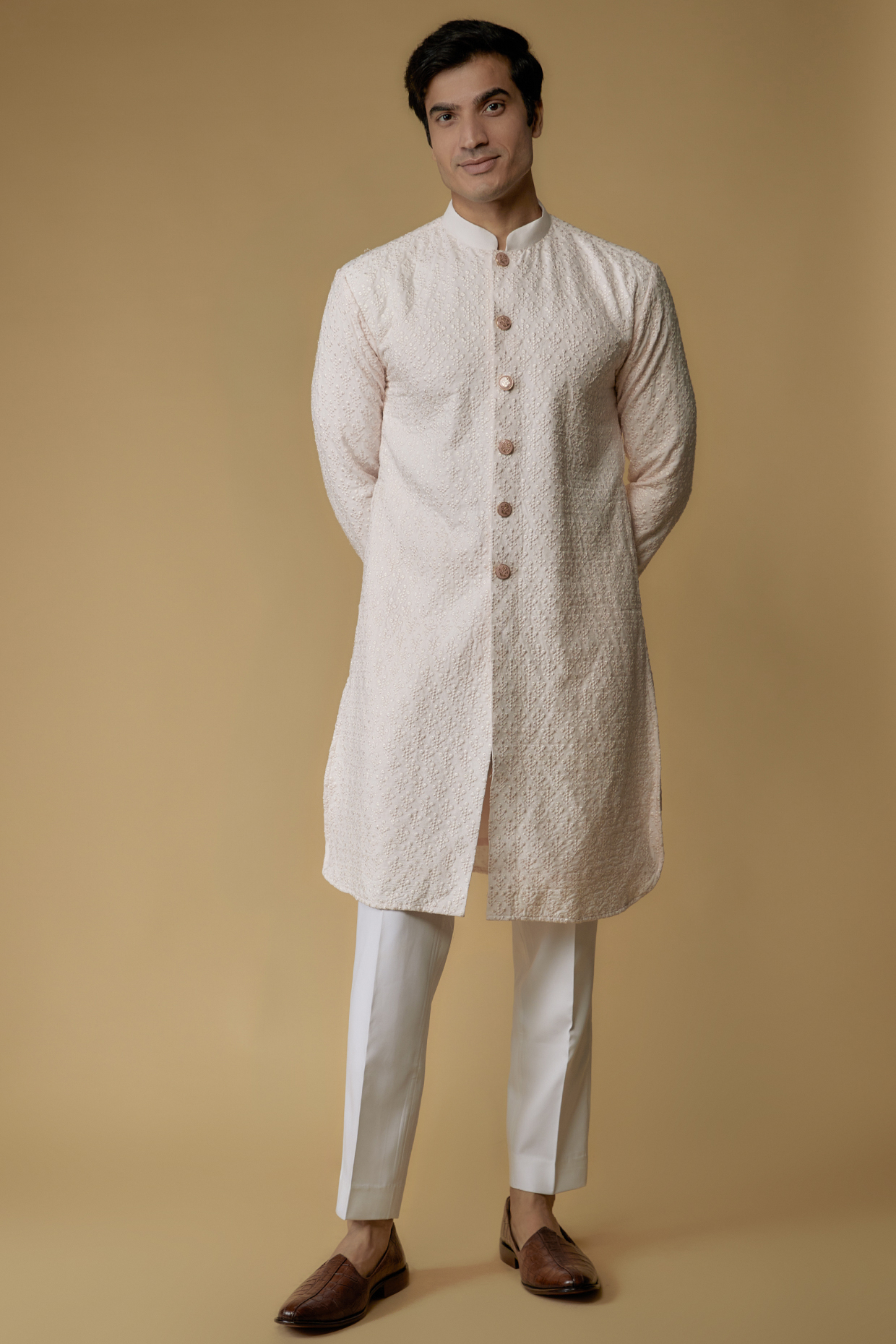 Achkan style kurta hotsell