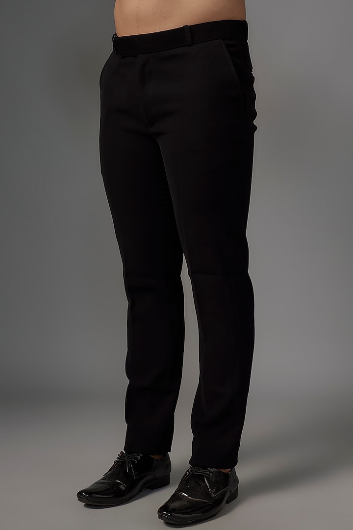 Blue Jacquard Tuxedo Set by SVEN SUITS at Pernia's Pop Up Shop