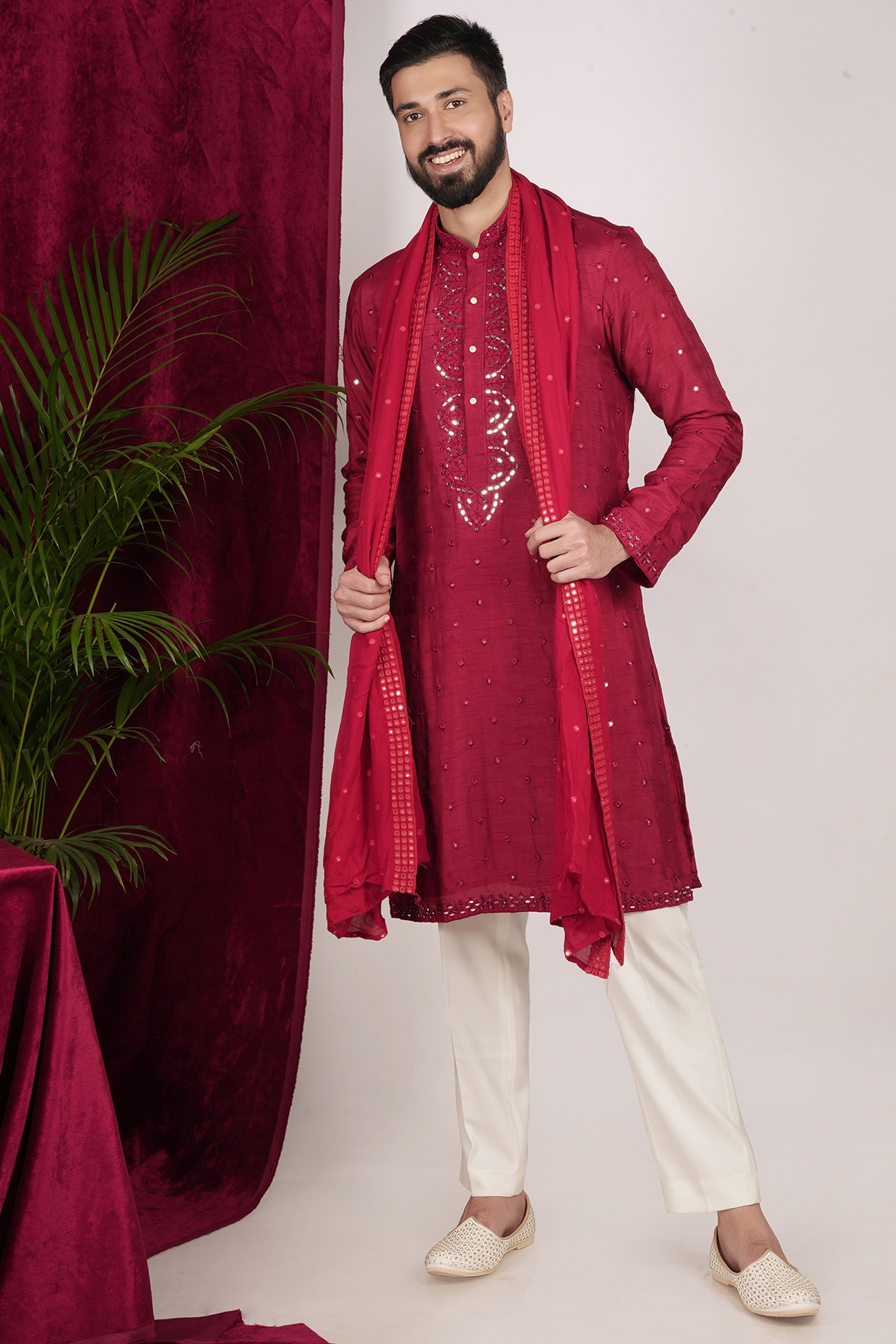 Mehrun kurta white cheap pajama