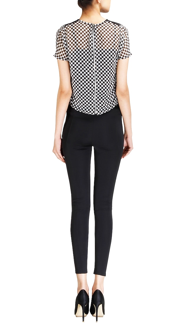 Black and white checkered top available only at Pernia's Pop-Up Shop.