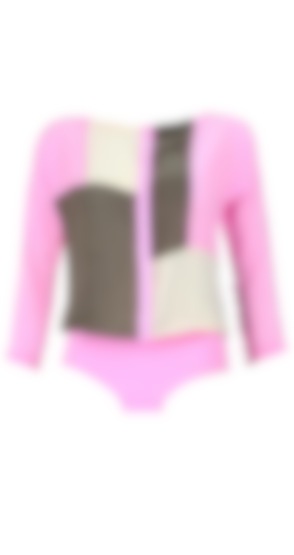 Colour blocked bodysuit by Shivan & Narresh