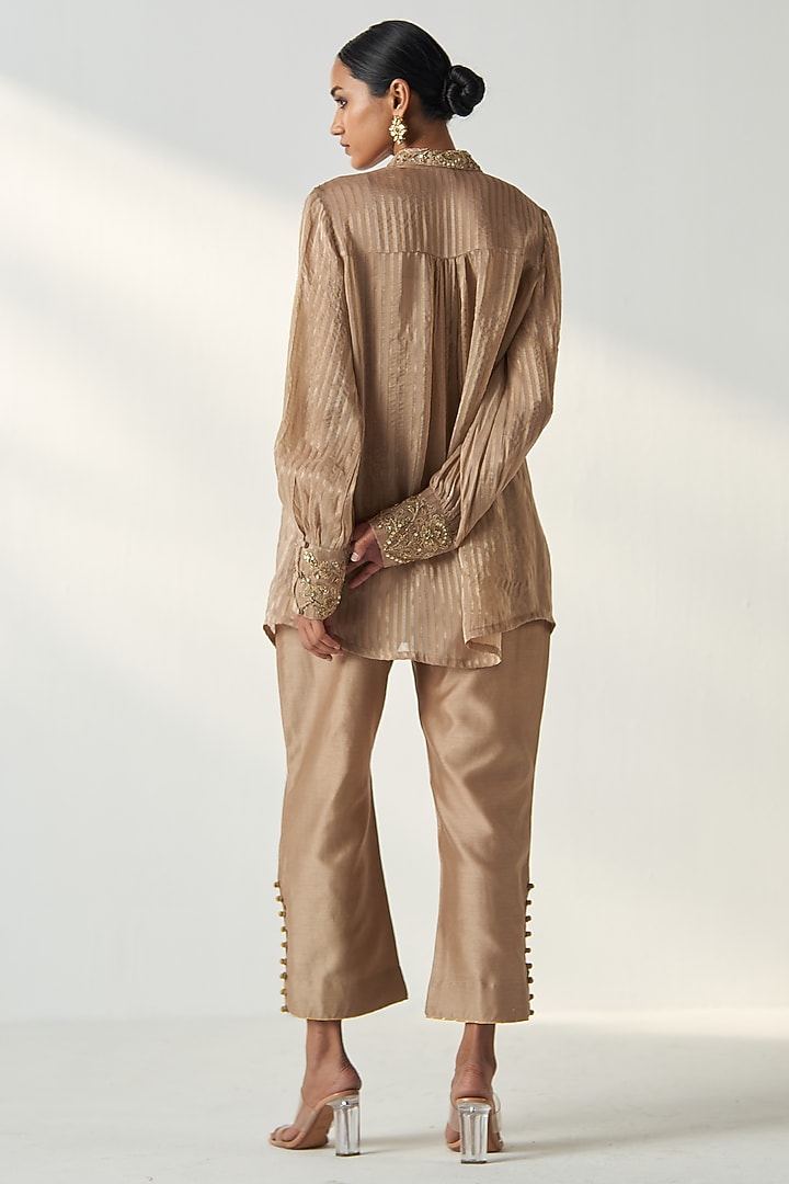 Fawn Organza Co-Ord Set by Studio Bagechaa at Pernia's Pop Up Shop