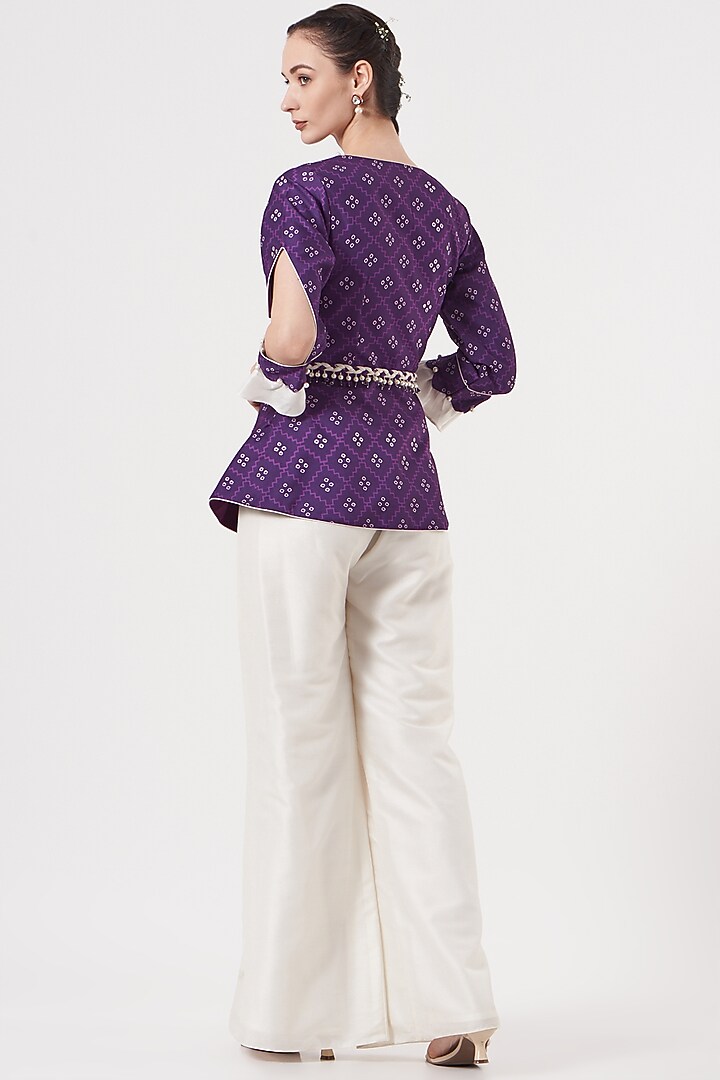 White Silk Co-Ord Set by Studio Bagechaa at Pernia's Pop Up Shop