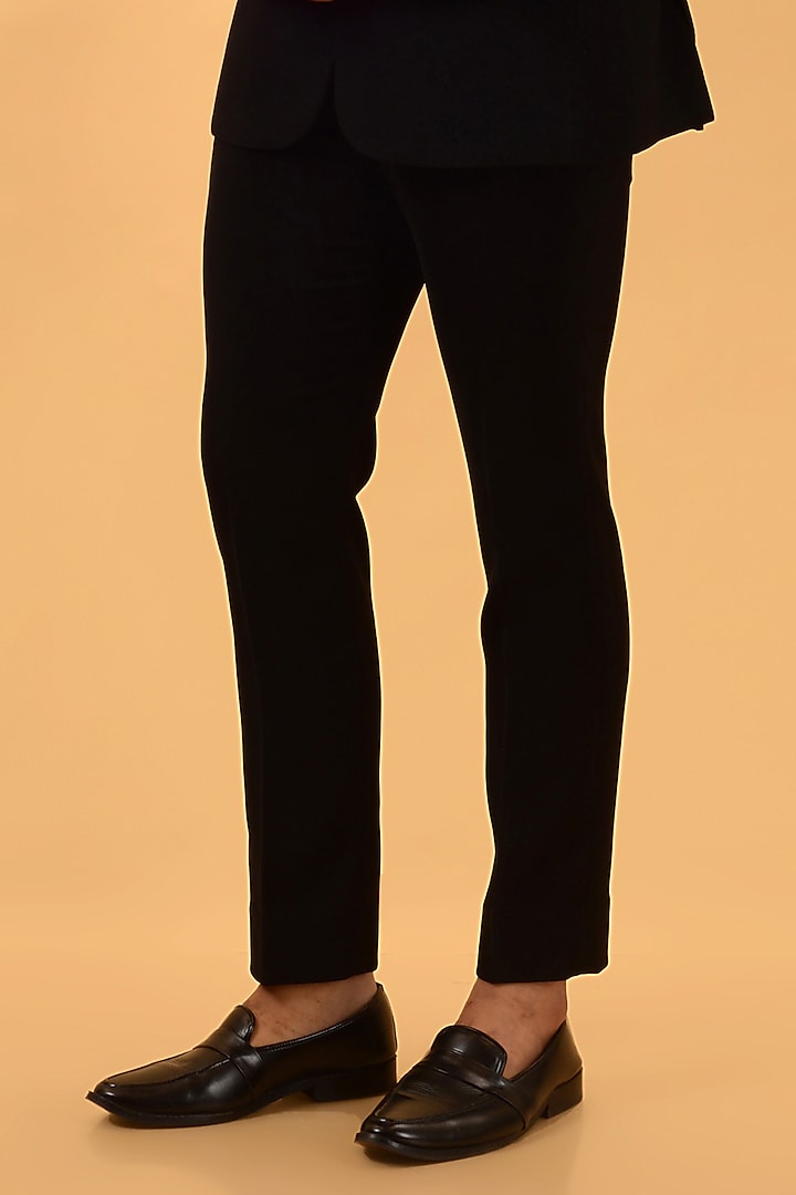 Black Imported Suiting Tuxedo Set by STEEL at Pernia's Pop Up Shop