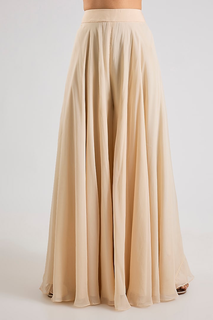 Ivory Organza Wedding Sharara Set by Seema Thukral at Pernia's Pop Up Shop