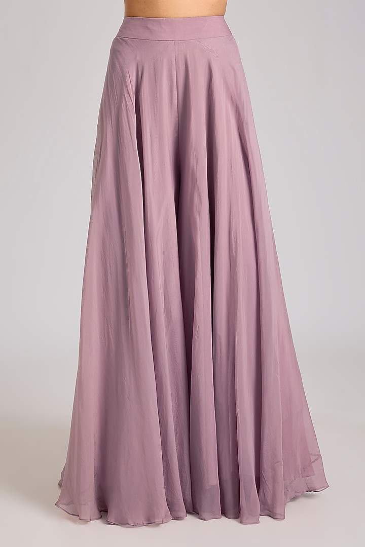 Lilac Organza Wedding Sharara Set by Seema Thukral at Pernia's Pop Up Shop