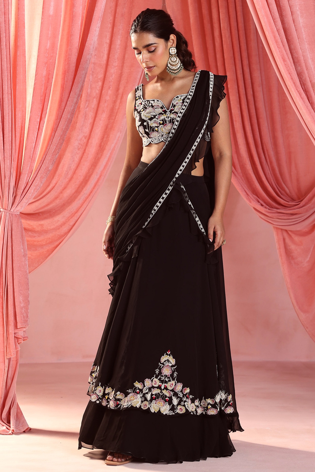 Buy Lehenga Saree With Heavy Sequence Work and Heavy Georgette Dupatta for  Women , Bridesmaids Lehengas,new Arrival Lahenga Choli Online in India -  Etsy