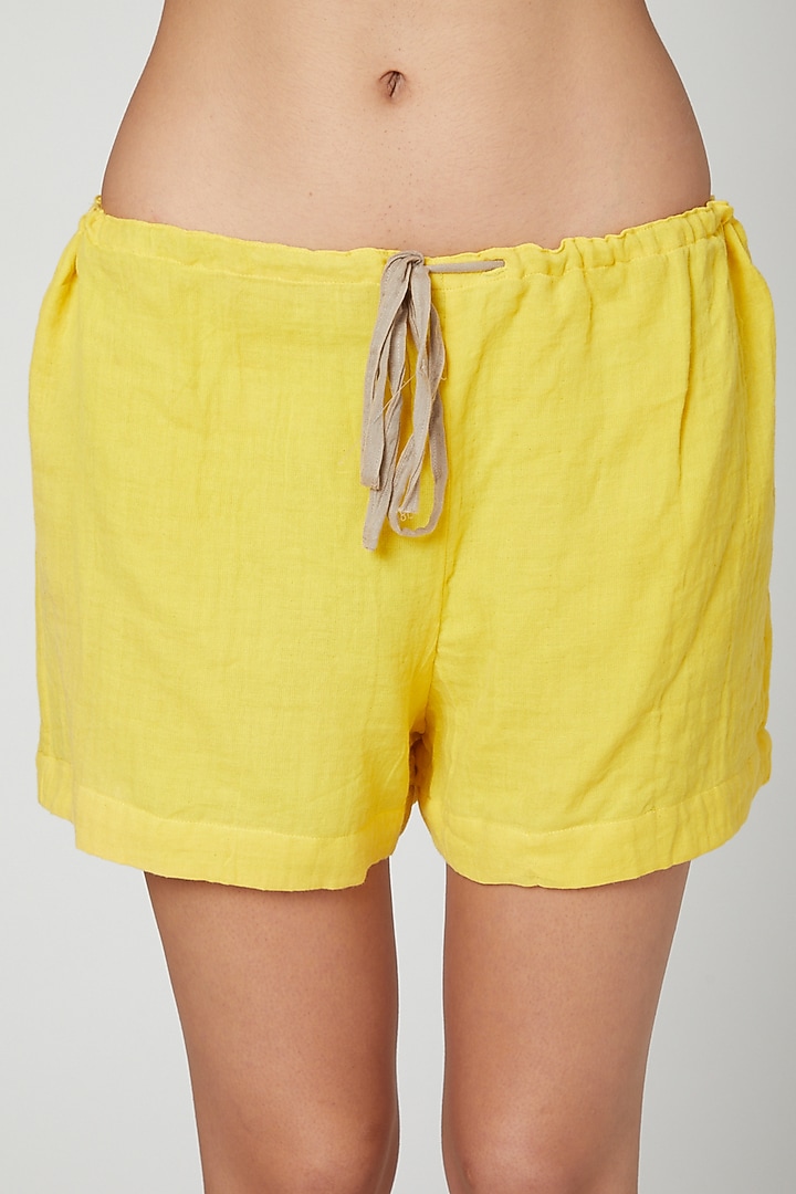 Yellow Top With Shorts by Stitch at Pernia's Pop Up Shop