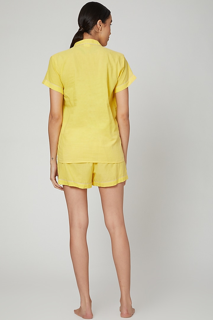 Yellow Shirt With Shorts by Stitch at Pernia's Pop Up Shop
