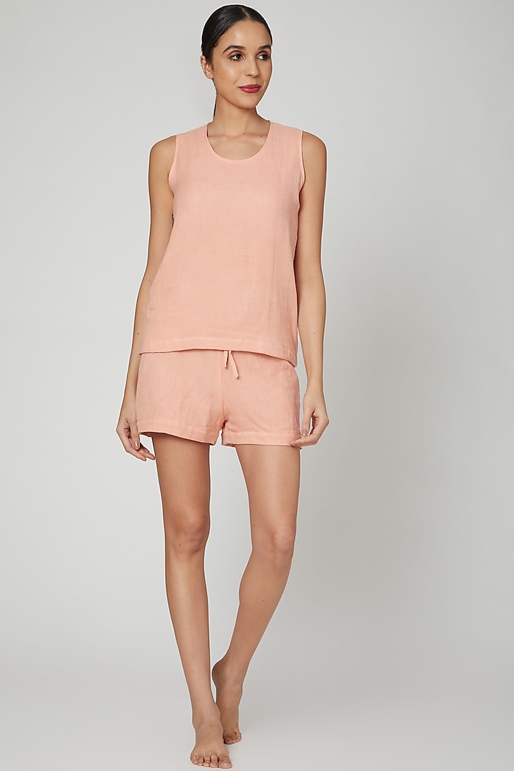 Blush Pink Top With Shorts by Stitch
