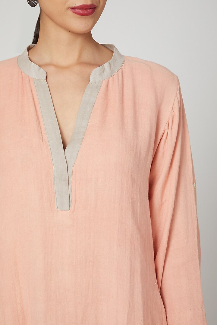 Blush Pink Dyed Kaftan by Stitch at Pernia's Pop Up Shop