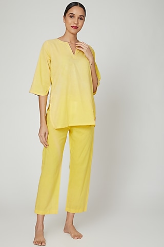 Yellow Top With Pajama by Stitch