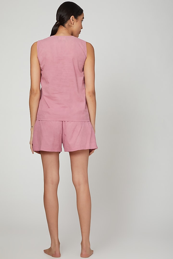 Mauve Top With Shorts by Stitch at Pernia's Pop Up Shop