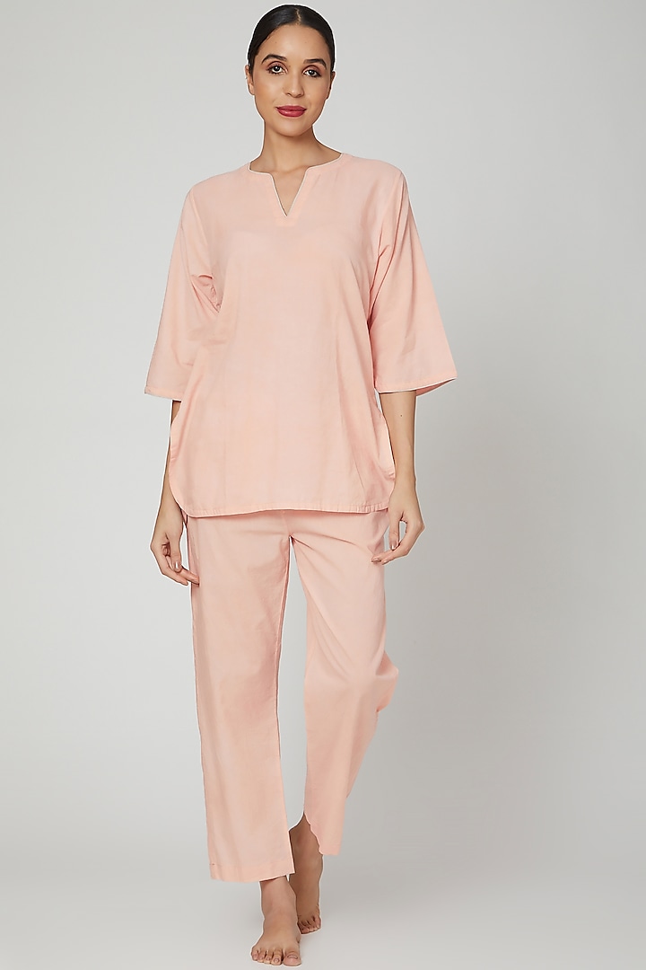 Blush Pink Top With Pajama Pants by Stitch