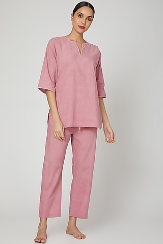 Mauve Top With Pajama Pants by Stitch