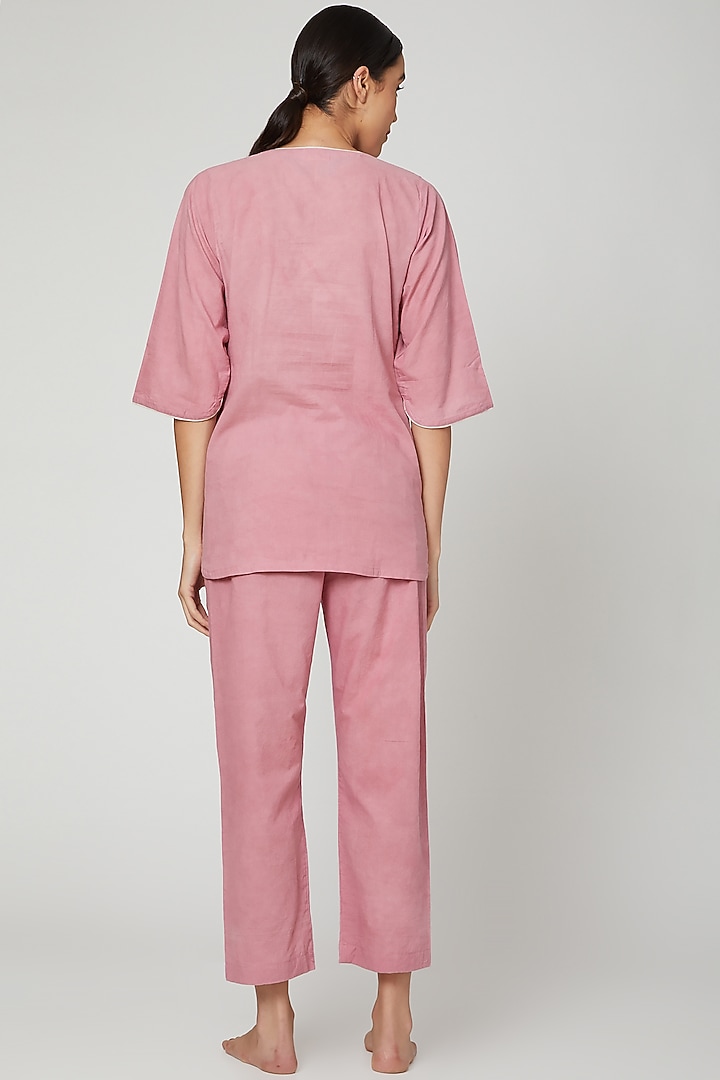 Mauve Top With Pajama Pants by Stitch at Pernia's Pop Up Shop