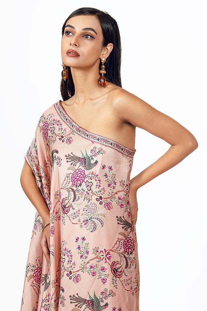 one shoulder peacock print dress Elegant Womens One Shoulder Long Sleeve Cocktail... From Qiaomaidou03,  $16.48 In Bulk