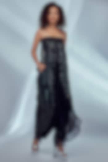 Black Sequins Jumpsuit by Style Junkiie at Pernia's Pop Up Shop