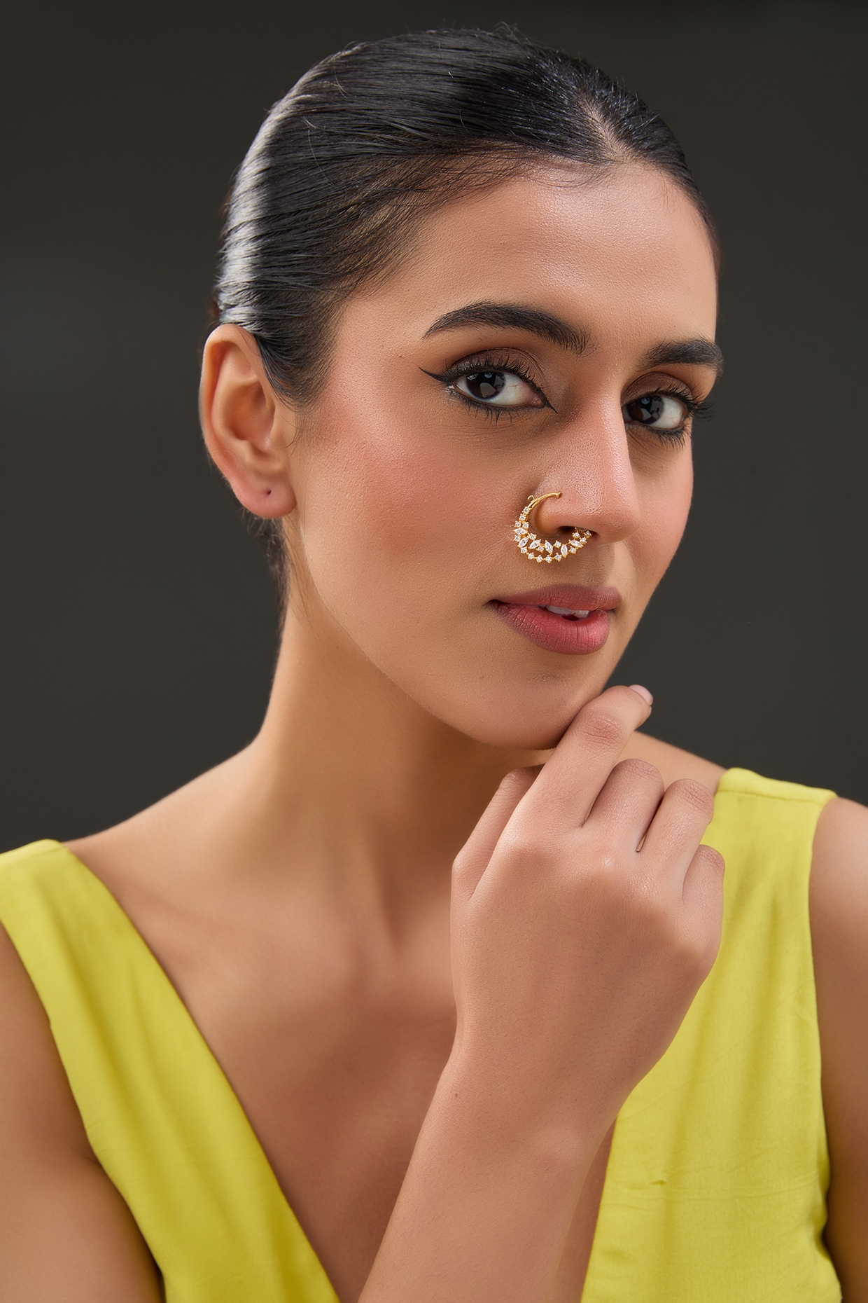 Indian Oxidised Nose Ring - J.S Jewellery Store PK