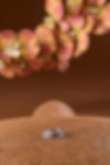 White Gold Finish Eurostar & Blue Sapphire Ring In Sterling Silver by STELLA CREATIONS at Pernia's Pop Up Shop