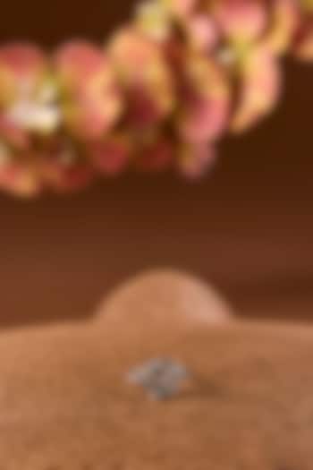 White Gold Finish Eurostar Ring In Sterling Silver by STELLA CREATIONS at Pernia's Pop Up Shop