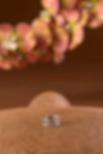 White Gold Finish Ring In Sterling Silver by STELLA CREATIONS at Pernia's Pop Up Shop